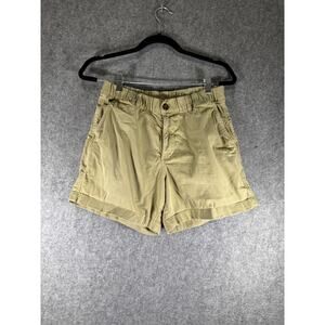 Men's Tan Flat Front Shorts